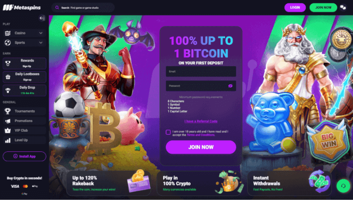 Metaspins webpage