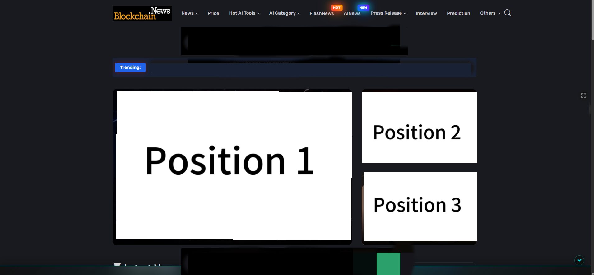Featured Positions Screenshot